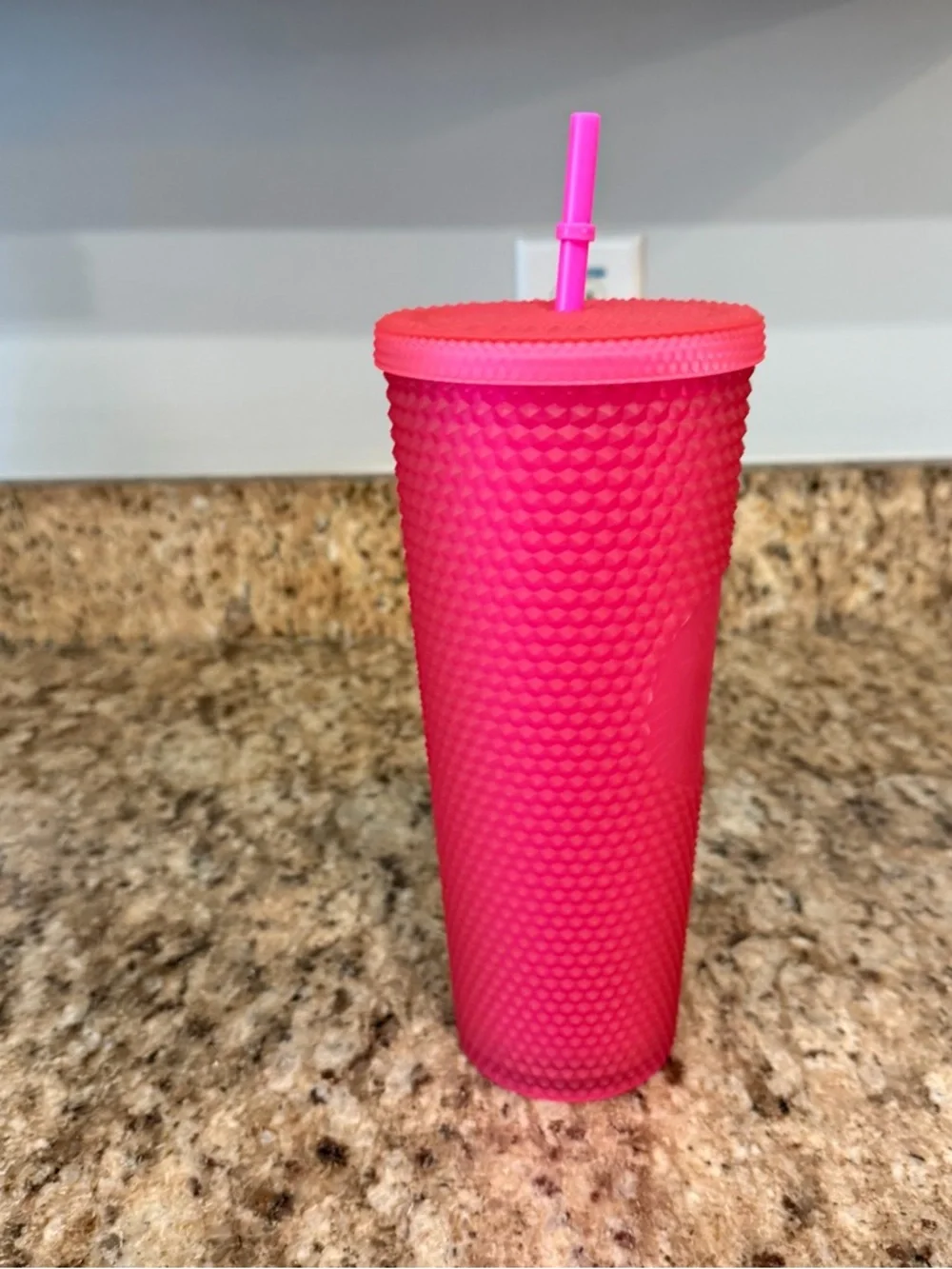 New Starbucks Barbie Pink Venti Studded Tumbler Cold Cup 24oz